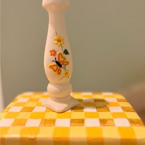 Vintage Butterfly Ceramic candle holder